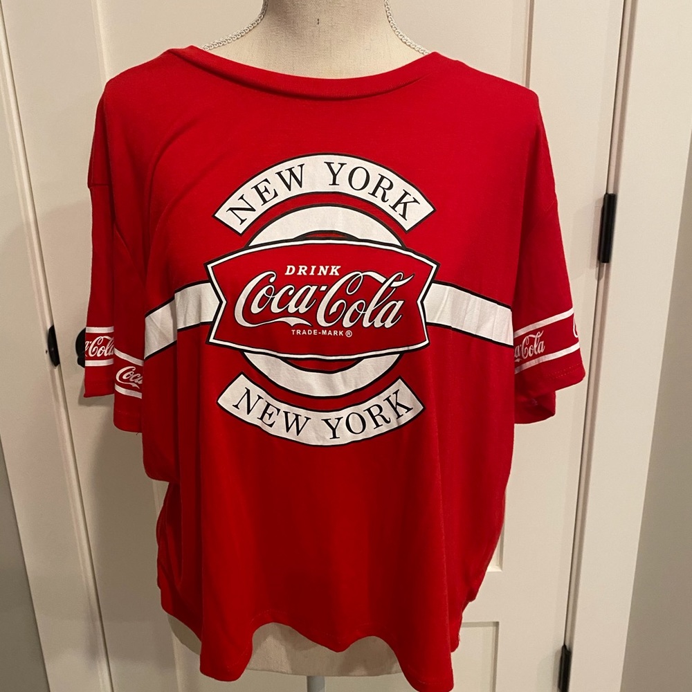 New York Coca-Cola crop t-shirt